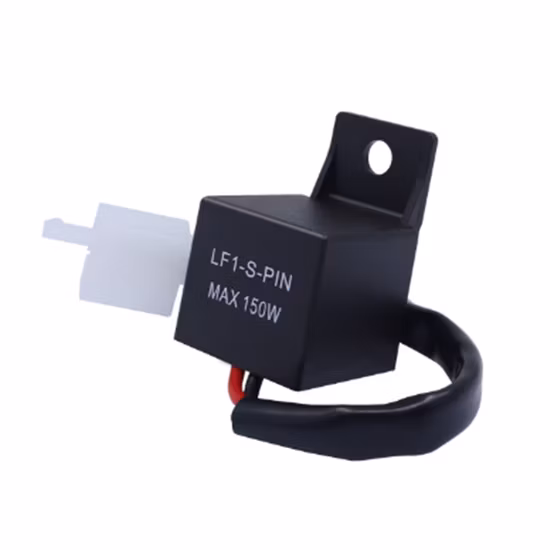 Relé de pisca-pisca LED de 2 pinos 12V para lâmpada de pisca-pisca de motocicleta Hyper Flash